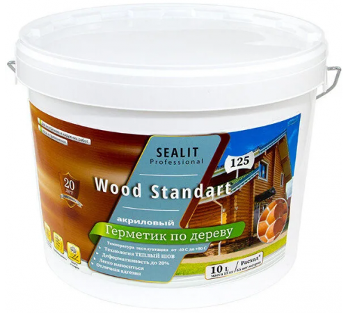 Купить ГЕРМЕТИК - Sealit Wood Standart для профессиональных работ с деревянными домами 5 л в Армавире, Краснодарский край